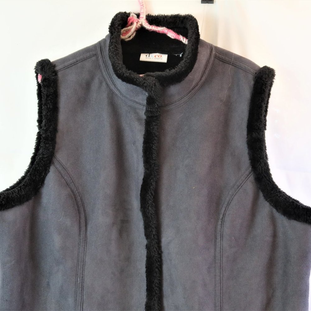 Denim & CO.   Faux Shearling  Woman's Vest